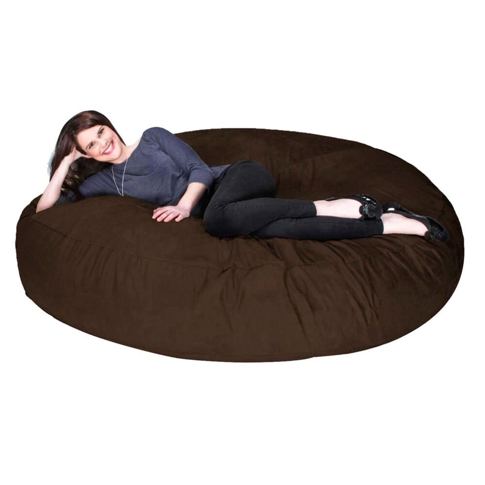 Jaxx 6&#39; Cocoon Large Bean Bag Chair in Chocolate, , large