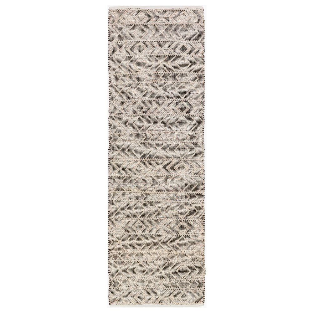 Surya Ingrid Black, Light Gray and Gray 2"6" x 8" Runner, , large
