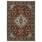 Oriental Weavers Aberdeen Persian Border 7"10" x 10"10" Red and Blue Area Rug, , large