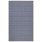 Safavieh Martha Stewart Cotton MSR405M 9" x 12" Blue and Grey Area Rug, , large