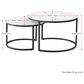 CorLiving Fort Worth Nesting Coffee Tables in White and Black (Set of 2), , large