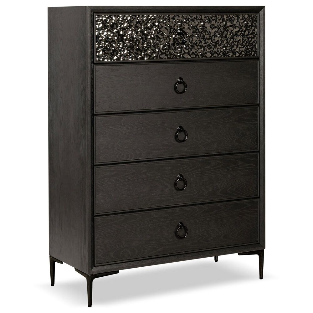 Furniture of America Bashford 5-Drawer Chest in Espresso, , large