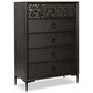 Furniture of America Bashford 5-Drawer Chest in Espresso, , large