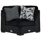 Ashley Midnight-Madness 4-Piece Sectional with Left-Facing Chaise in Onyx, , large