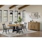 Emerald Home Furnishings Charleston Dining Table and 4 Chairs in Black and Natural, , large