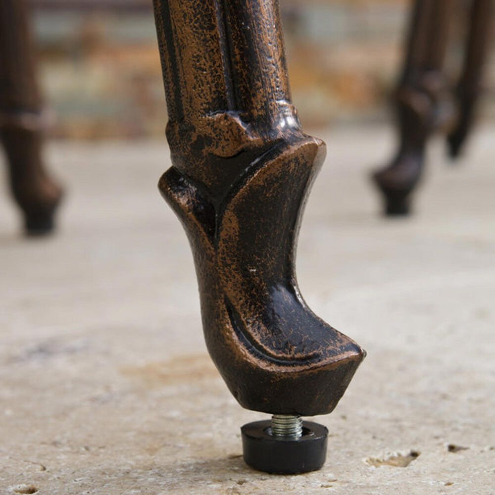 Noble House Avon Patio Barstool in Shiny Copper &#40;Set of 2&#41;, , large