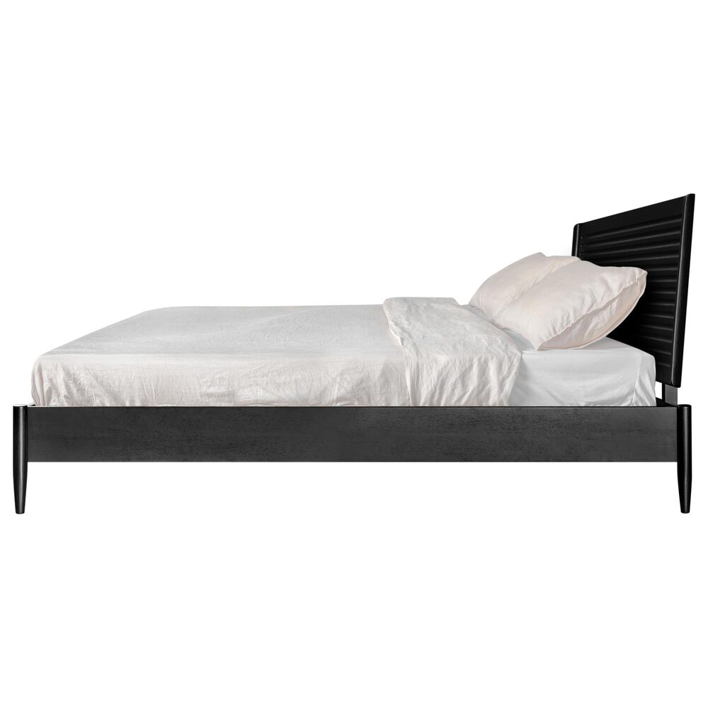 37B Casal Queen Platform Bed in Black Finish, , large