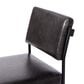 Four Hands Benton Dining Side Chair in Black Top Grain Leather and Burnt Oak, , large