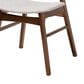 Baxton Studio Danica Side Chair with Light Grey Cushion in Walnut Brown (Set of 4), , large