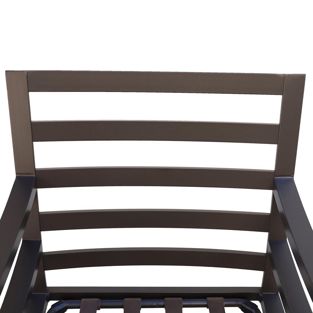 GatherCraft Hudson Patio Club Swivel Chair with Cushion in Mystic Sahara, , large