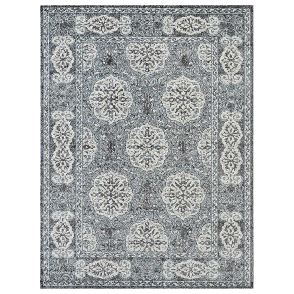 Amer Rugs Alexandria 7"9" x 9"9" Steel Blue Area Rug, , large