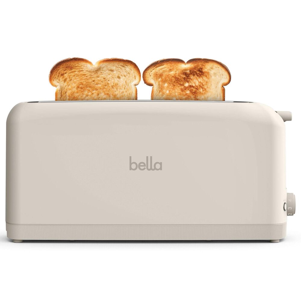 Bella 2-Slice Slim Toaster in Oatmilk, , large