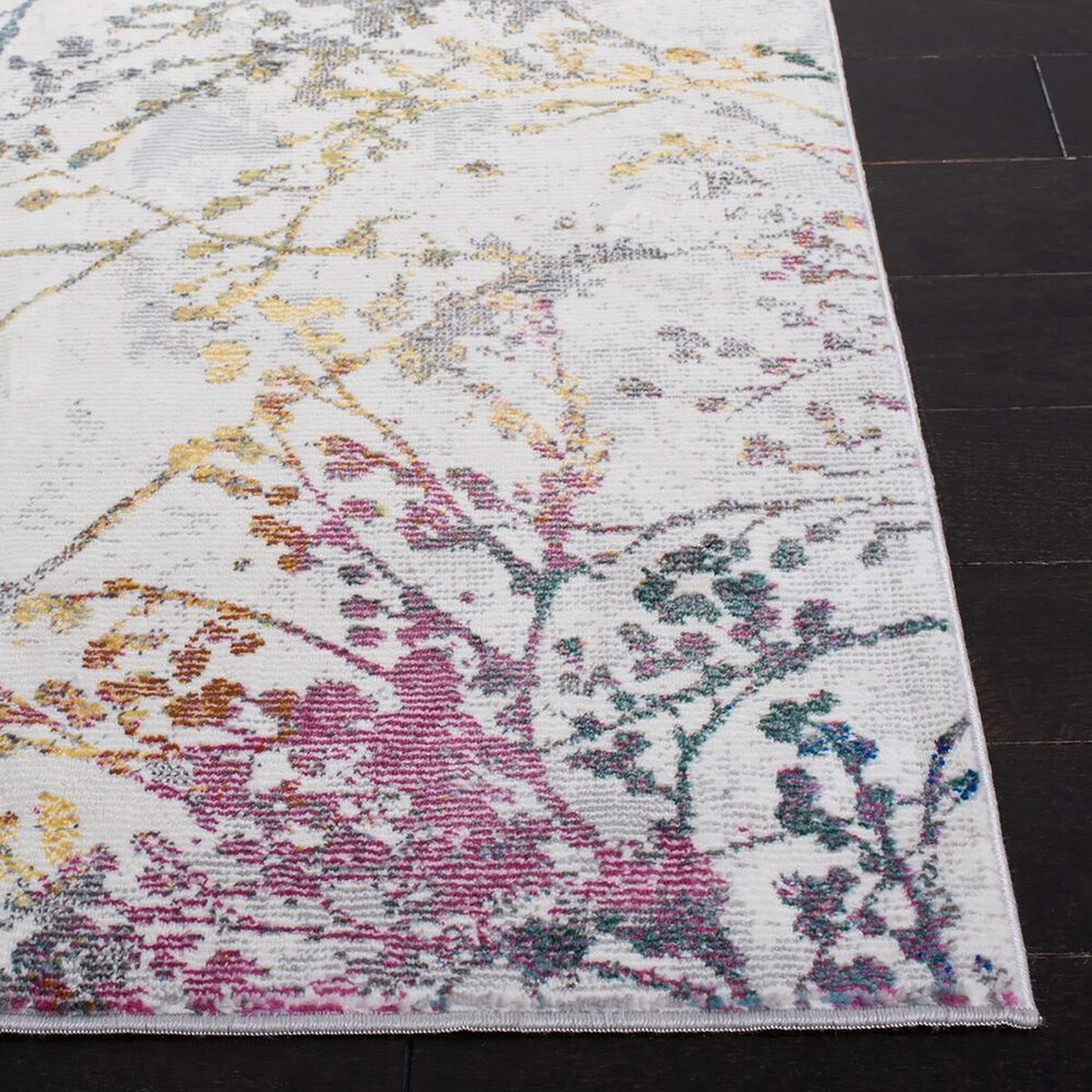 Safavieh Aria 2&#39; x 8&#39; Ivory and Blue Runner, , large