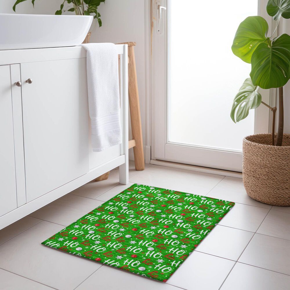 Dalyn Rug Company Wonderland WN18 1&#39;8&quot; x 2&#39;6&quot; Green Indoor/Outdoor Area Rug, , large