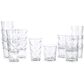 Gibson Home 16-Piece Lattice Glassware Set in Clear, , large