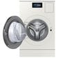 Samsung Bespoke Bespoke 5.3 Cu. Ft. Front Load AI All-in-One Vented Washer and Electric Dryer Combo in Ivory, , large
