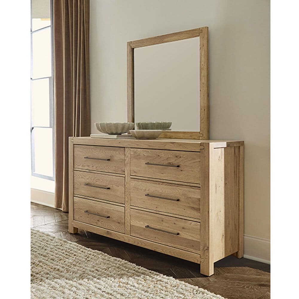 Viceray Collections Joinery Dresser Mirror in Natural Oak, , large