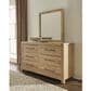 Viceray Collections Joinery Dresser Mirror in Natural Oak, , large