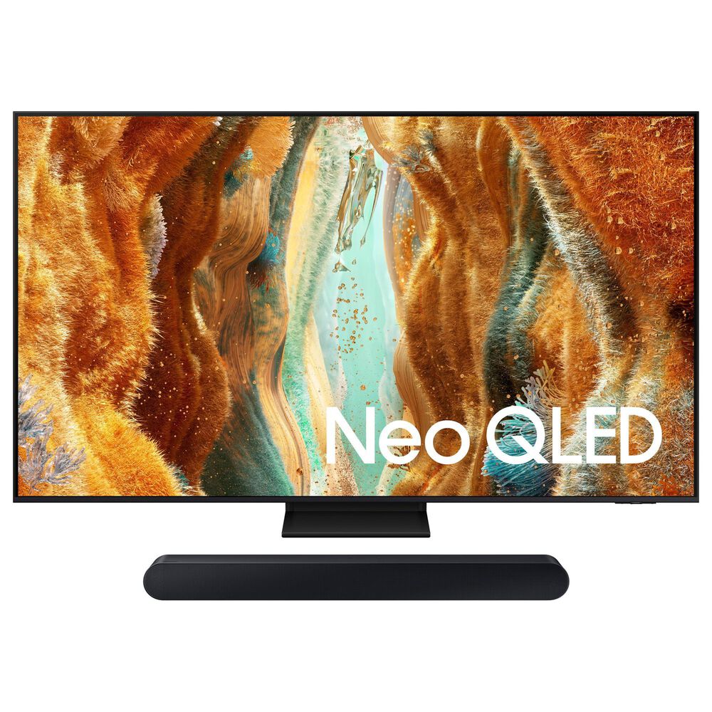 Samsung 55" Class Neo QN70F QLED 4K Vision AI - Smart TV with S-Series 5.0 Channel Soundbar in Black, , large