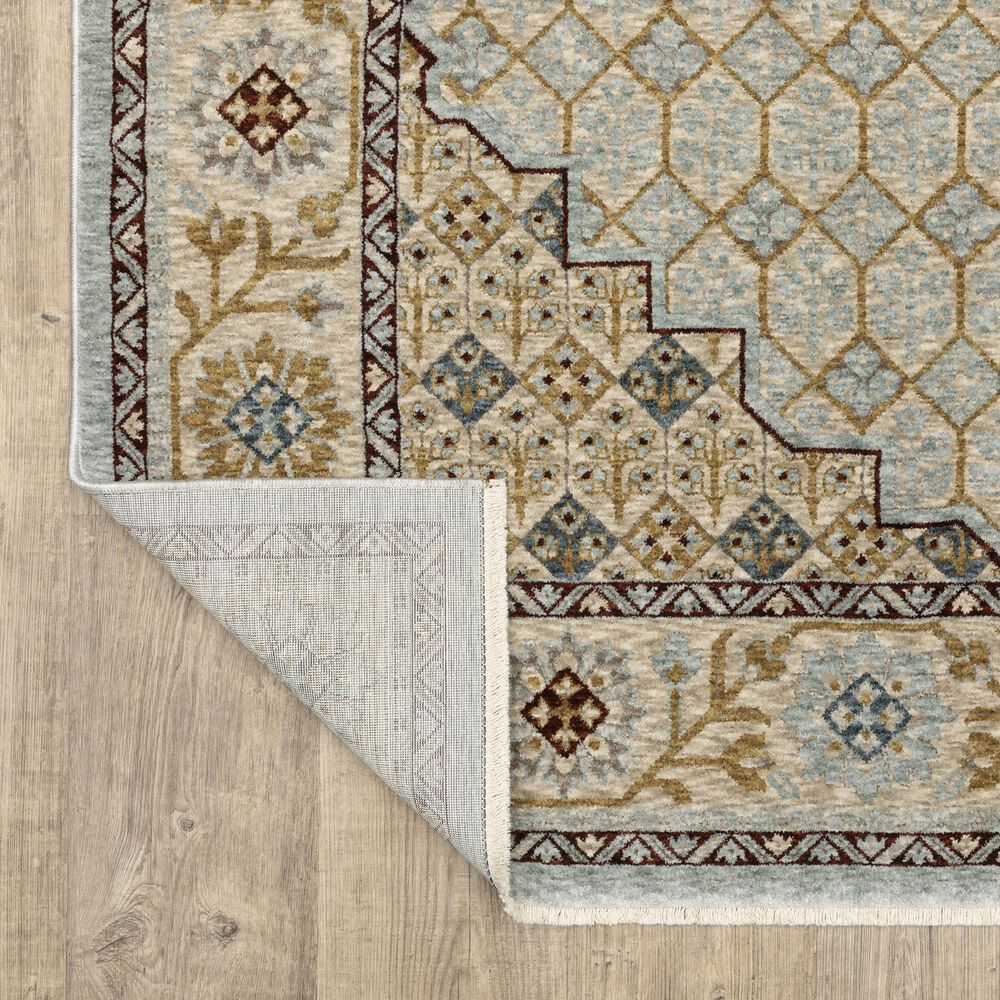 Oriental Weavers Capella Blue and Gold 7&#39;10&quot; x 10&#39;10&quot; Area Rug, , large