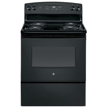 GE Appliances 30" Free-Standing Electric Range with Dual Element Bake in Black, , large