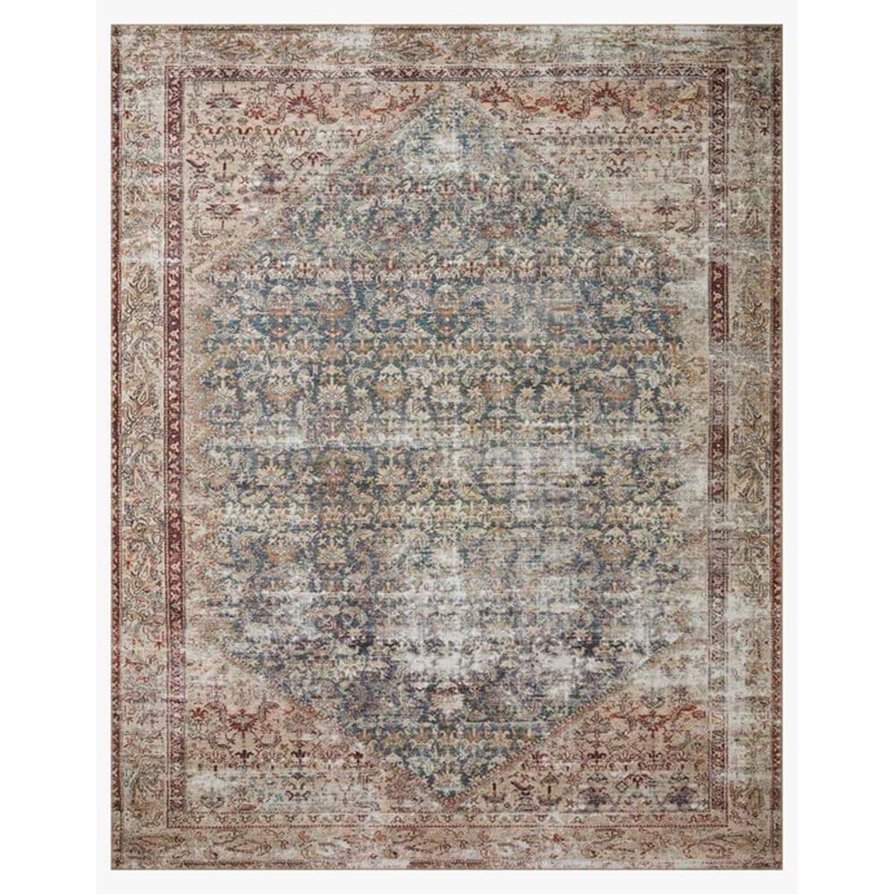 Amber Lewis x Loloi Georgie 2"6" x 12" Teal and Antique Runner, , large