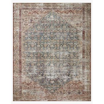 Amber Lewis x Loloi Georgie 2"6" x 12" Teal and Antique Runner, , large
