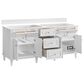 James Martin Vanities Lorelai 72" Double Vanity in Bright White with 3 cm Arctic Fall Solid Surface Top, , large