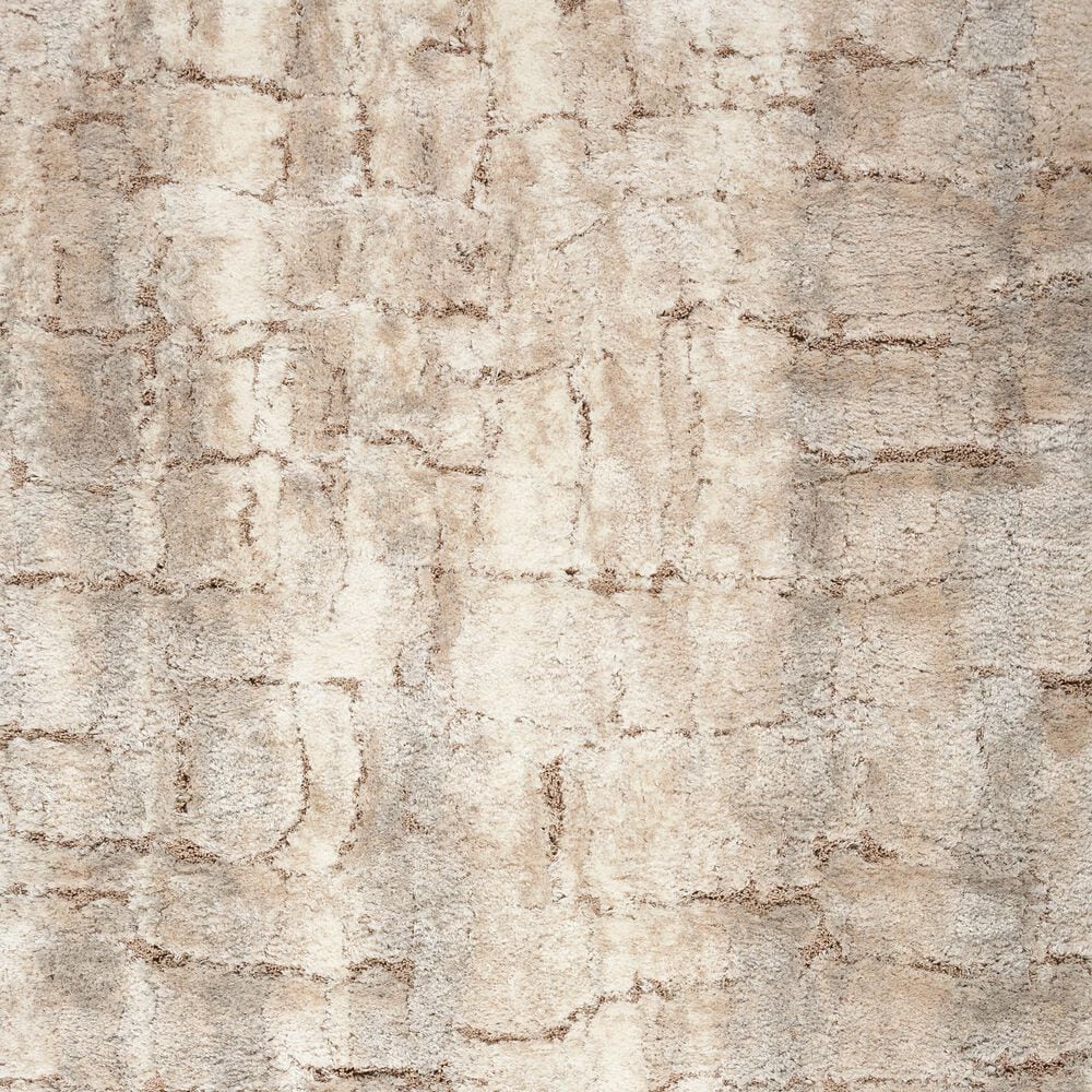 Nourison Dreamy Shag 6&#39;7&quot; x 9&#39;2&quot; Ivory and Beige Area Rug, , large