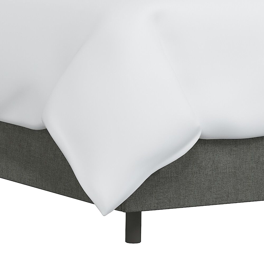 Skyline Furniture Queen Wingback Bed in Zuma Charcoal, , large