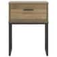 Ashley Deanlow 1-Drawer Nightstand in Honey Brown and Dark Pewter, , large