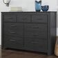 Ashley Brinxton 7 Drawer Dresser in Charcoal, , large