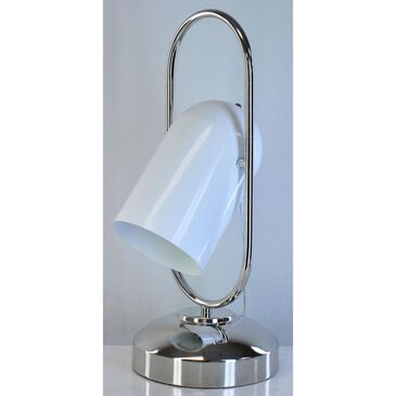 TLC Lighting Inc Metal Desk Lamp with Swivel in White, , large