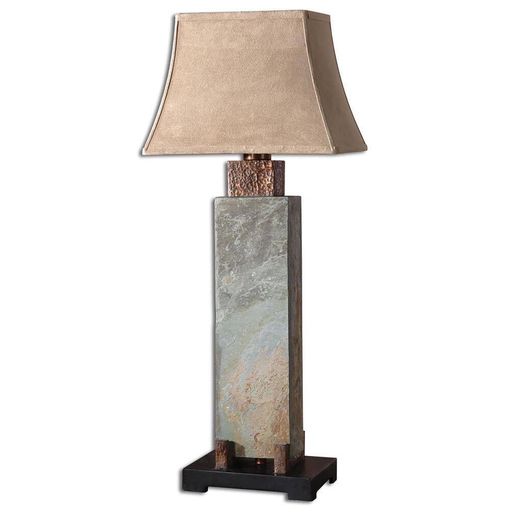 Uttermost Table Lamp in Carved Slate, , large