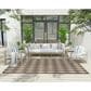 Nourison Positano Geometric Natural 6" x 9" Indoor/Outdoor Area Rug, , large