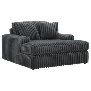 Ashley Midnight-Madness Oversized Chaise in Gunmetal, , large