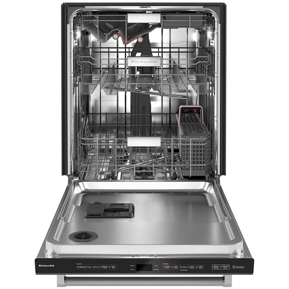KitchenAid 24&quot; Built-In Bar Handle Dishwasher with FreeFlex 3rd Rack and LED Interior Light in Black Stainless Steel, , large
