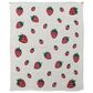 Creative Coop Little One Cotton Knit Baby Blanket with Strawberries in Cream, Red and Green, , large