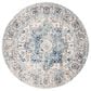 Safavieh Madison MAD603K 5" Round Turquoise and Ivory Area Rug, , large