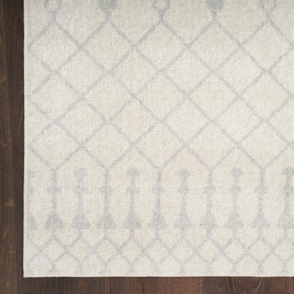 Nourison Astra Machine Washable 6&#39;7&quot; x 9&#39; Ivory Area Rug, , large