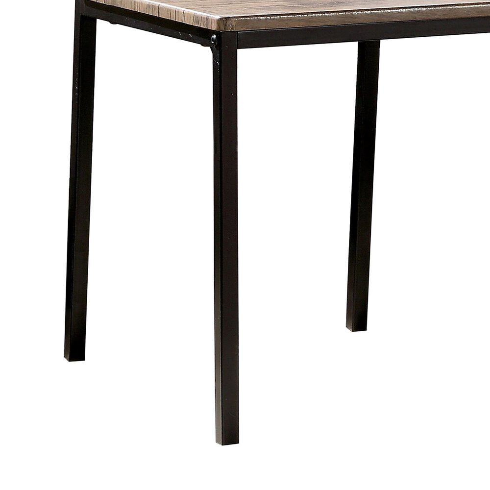 Furniture of America Childers Side Chair in Antique Brown and Black &#40;Set of 2&#41;, , large
