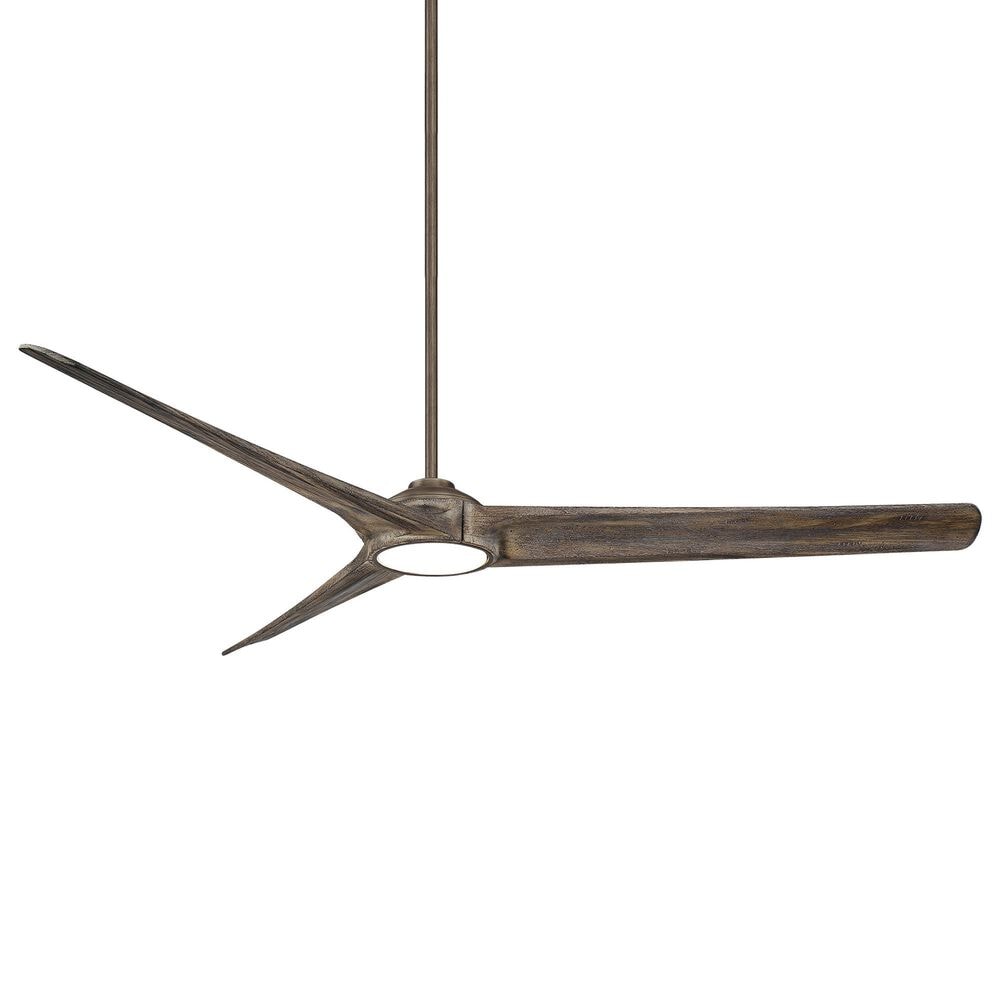 Minka-Aire Timber 84" LED Ceiling Fan with Aged Boardwalk Blades in Heirloom Bronze, , large