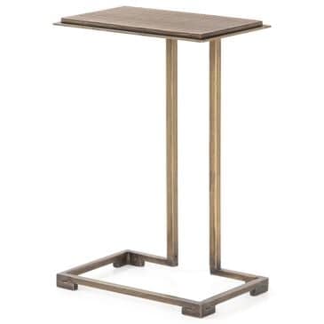 Four Hands Acid Etch C Table in Acid Etched Aged Brass, , large