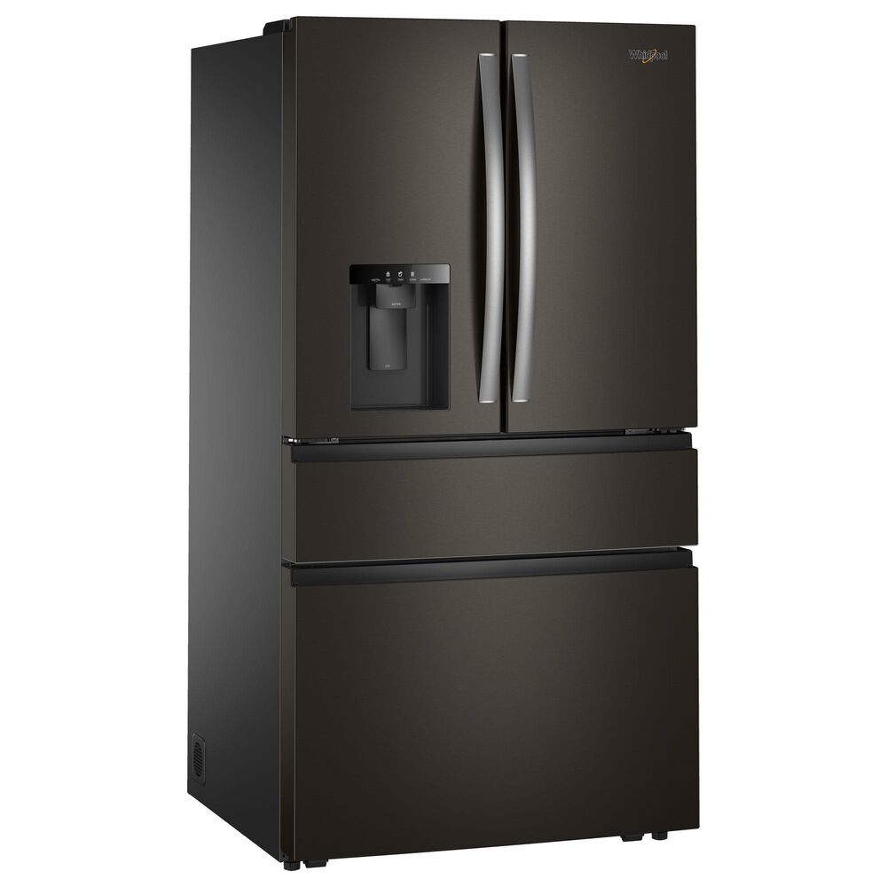 Whirlpool 29 Cu. Ft. French Door Refrigerator with Reach Through Handles in Fingerprint-Resistant Black Stainless Steel, , large