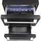 Cafe 5.7 Cu. Ft. Built-In Dual-Drawer Refrigerator in Matte Black and Brushed Stainless Handles, , large