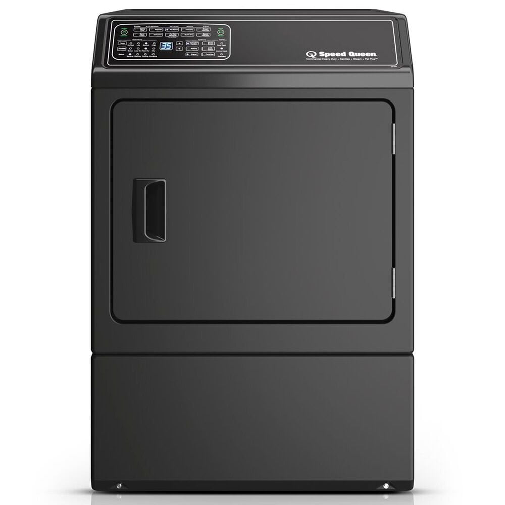 Speed Queen 3.5 Cu. Ft. Front Load Left Hinge Washer and 7 Cu. Ft. Electric Dryer Laundry Pair in Matte Black, , large