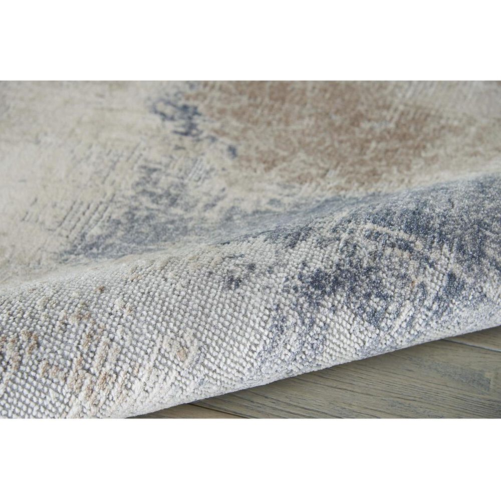 Nourison Rustic Textures RUS02 5&#39;3&quot; x 7&#39;3&quot; Beige and Grey Area Rug, , large