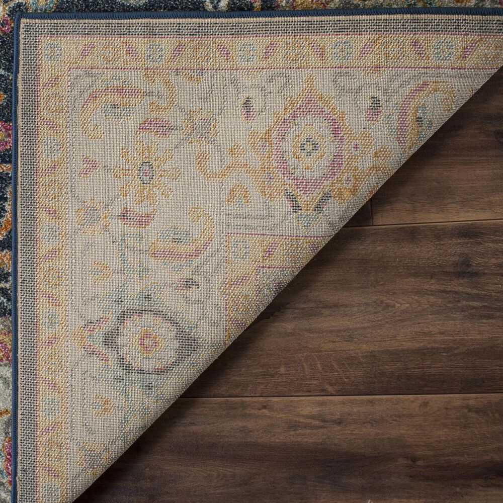 Safavieh Madison MAD612D 2&#39;2&quot; x 10&#39; Navy and Creme Runner, , large