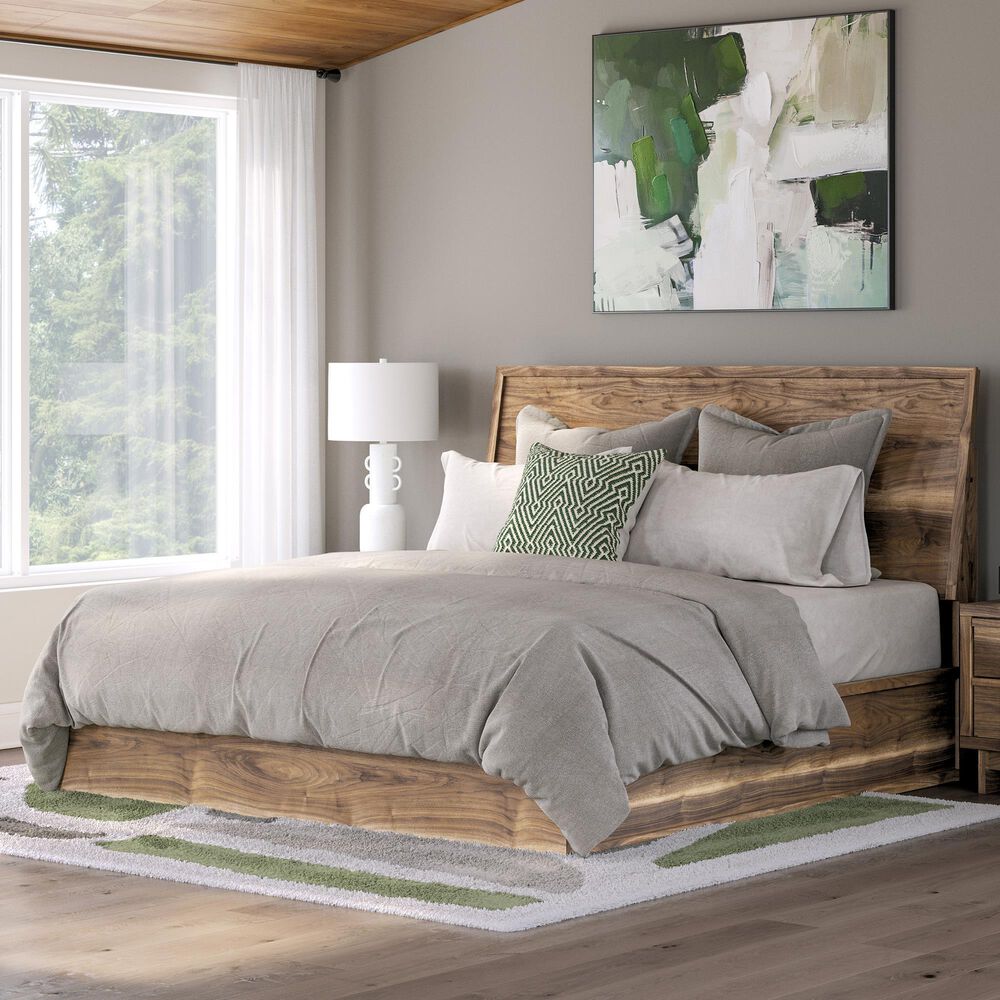 Ashley Chirason King Platform Bed in Warm Natural Brown, , large
