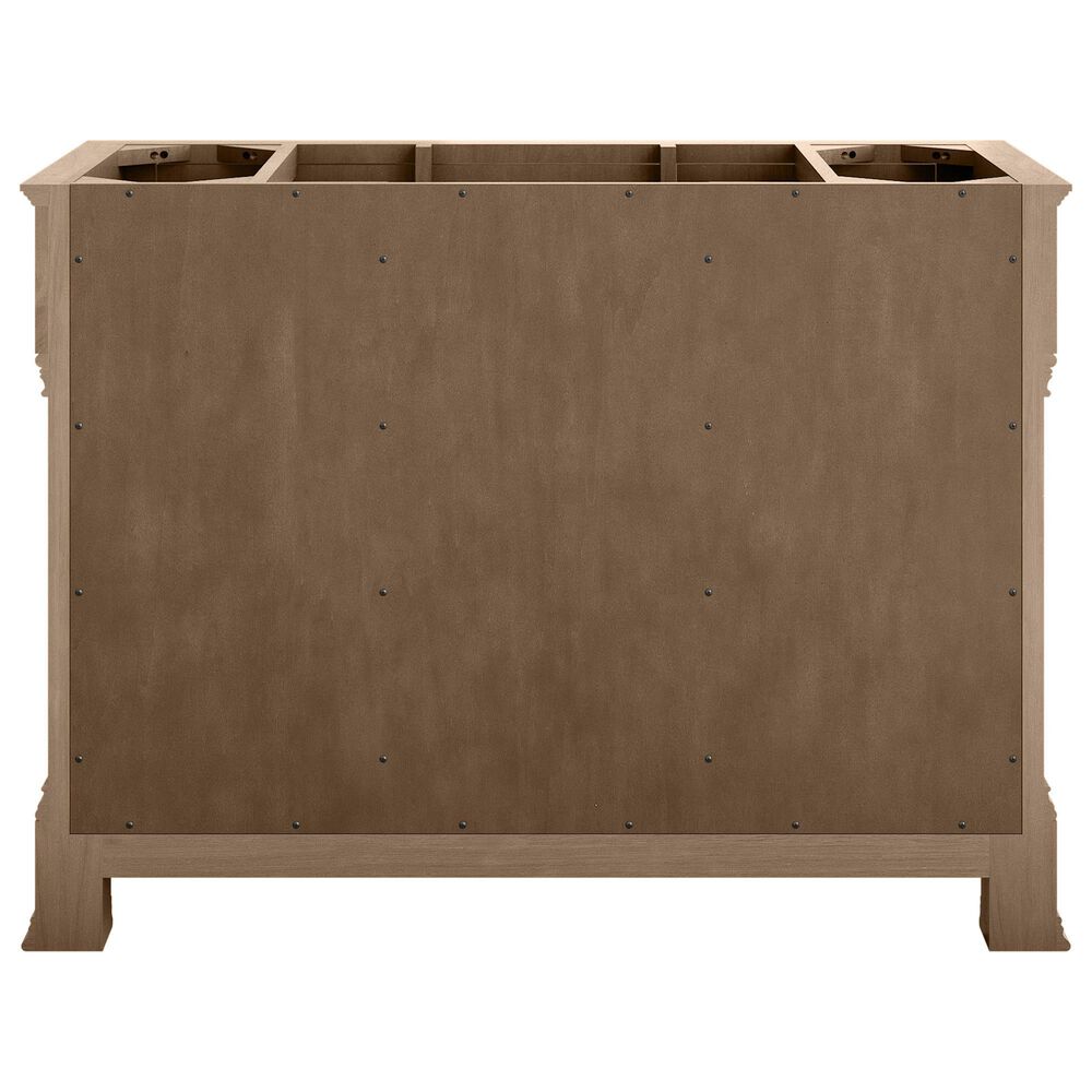 James Martin Vanities Brookfield 48&quot; Single Bathroom Vanity in Pecan with 3 cm Carrara White Marble Top and Rectangular Sink, , large
